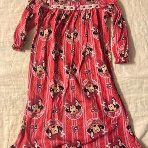 Disney Pink and Red Minnie Mouse Nightgown